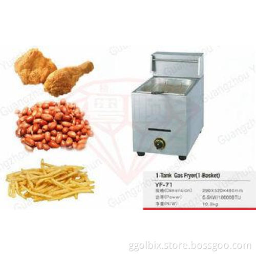 Outdoor Gas Countertop Deep Fryer Commercial For Easy Clean